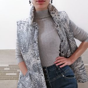 PATTERNED PUFFER VEST